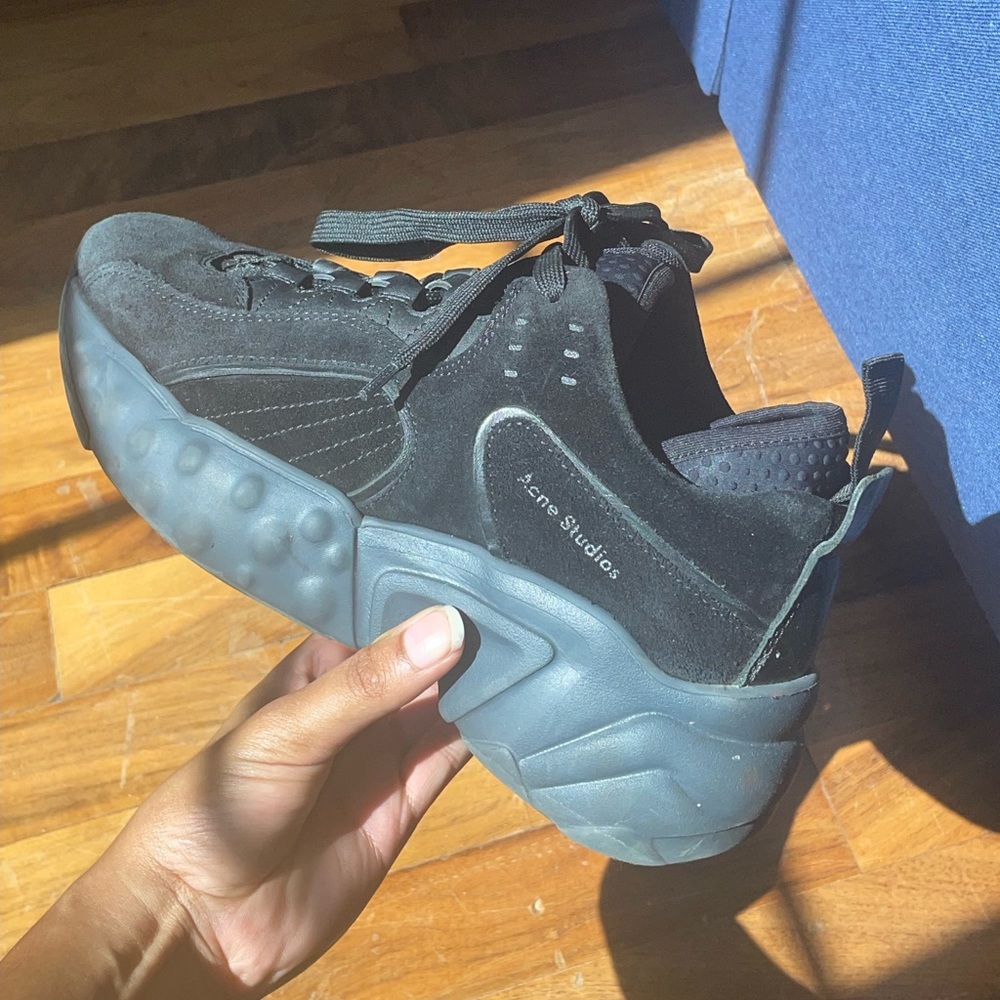 Acne Studios suede platform sneakers - Picture 3 of 3